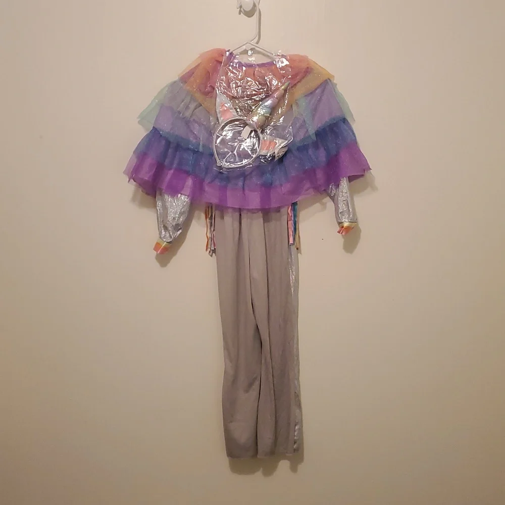 Rock Star Unicorn Costume‎ - Silver and Multicolor - Picture 5 of 9